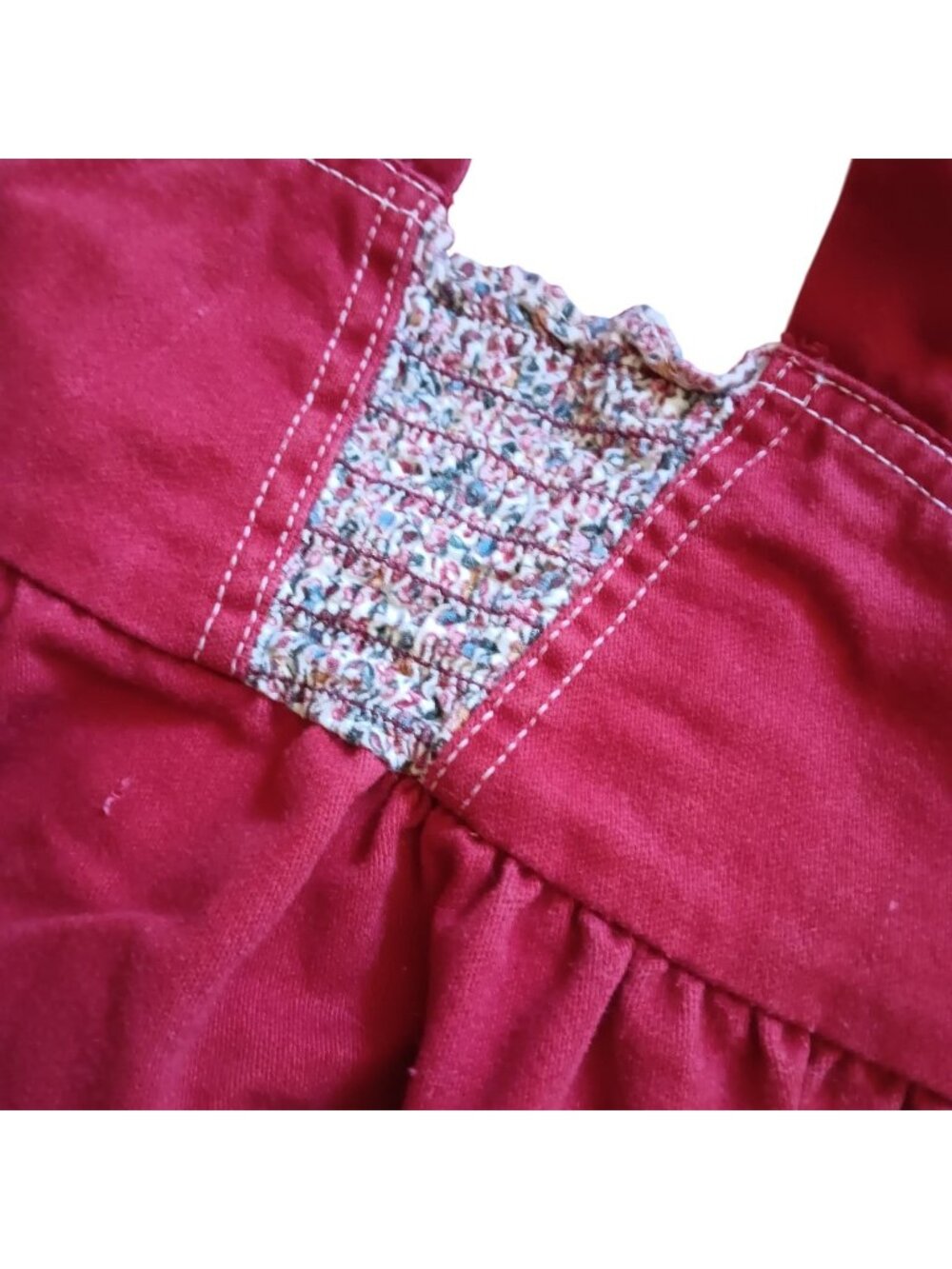 Peasant Jumper Vintage Girls 4T Dress Sleeveless Toddler 1970's Boho